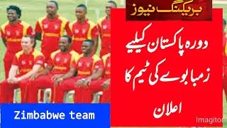 Zimbabwe announces 20-member  squad for Pakistan tour pakvzim2020