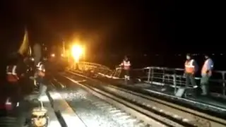 Traffic opens on Crimea bridge after today explosion first train passed the Crimea bridge. 