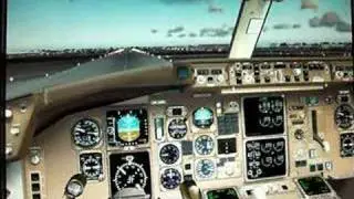 Level D simulations 767-300 final approach
