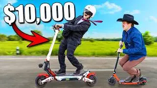 $10,000 vs $100 Electric Scooters!