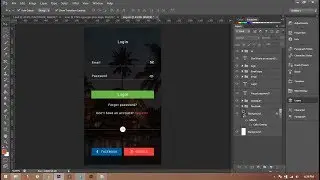 How To Create Mobile App Login Screen Step By Step in Photoshop Checkout More ...