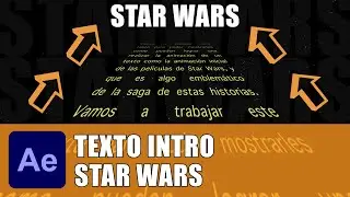 Texto animado como la intro de las películas de STAR WARS en After Effects