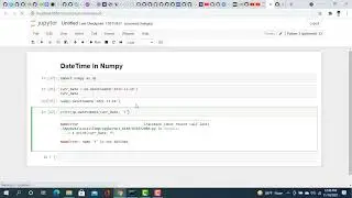 DateTime In Numpy | Numpy Tutorial - 9 | Bangla