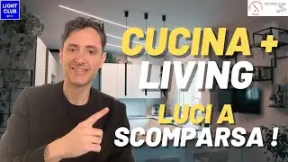 Come illuminare una Cucina e Living con Profili a scomparsa 
