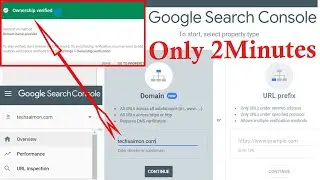 🔥Google Search Console Domain Verify easily || Submit your Website in google webmaster tools