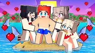 100 Дней Я ЗАПЕРТ НА ПЛОТУ С БЕЗУМНЫМИ ФАНАТКАМИ в Майнкрафт!