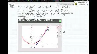 Matematik 3c - Kapitel 2 - 2.1 Begreppet derivata