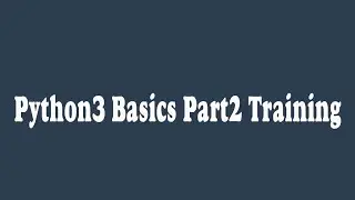 01_ Python 3 Basics Part 2 : Training (Arabic)