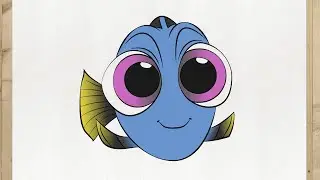 Cómo Dibujar a DORY 🐠 | Buscando a Nemo | Tutorial de Dibujo Paso a Paso | Primo Dibujos