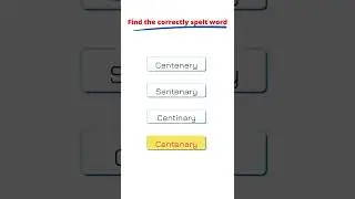 Find the correct spelling | #englishquiz  #grammartest | #shorts #BasicEnglish