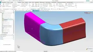 NX 12 Tutorial #56 | Offset in face, Bridge Curve, Intersection, Combined Curve, Through curve mesh