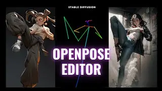 จัดท่าอย่างใจนึก ด้วย Openpose editor - stable diffusion