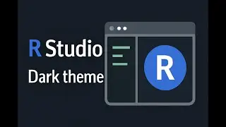 R IDE setup dark theme