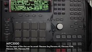 102.  MPC3000 Video Manual Saving to Disk and Loading
