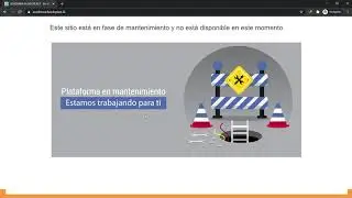 Modo Mantenimiento en Moodle