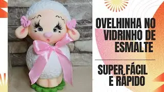Ovelha Fofa no Vidrinho de esmalte