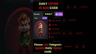 Hamster Kombat Daily Cipher 1 Aug | 1 Aug daily cipher code hamster kombat 