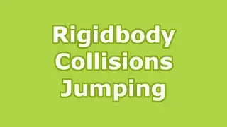 How To Make a 3D / 2D Game Unity 2017 Tutorial | Part 2: Rigidbody, Collision and Player Jumping