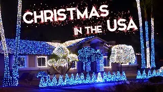 Как американцы украшают дома на Рождество // Christmas lights house show