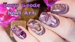Easy Geode Nail Art / Эффект камня на ногтях