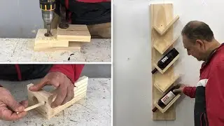 Botellero de Madera muy Bonito y fácil de hacer