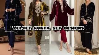 Velvet Kurta Set | Velvet Kurta Set  Design for Girls 2024 | Ladkiyon Ke Velvet Kurta Set for 2024