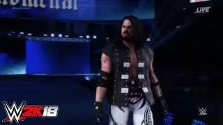 WWE 2K18 AJ Styles Entrance!