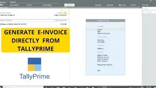 E-invoicing in Tally Prime | Generate e-invoice directly from Tally