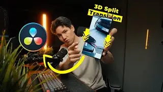 Viral 3D Split Transition in Davinci Resolve