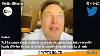ELON MUSK | TWITTER ALL HAND'S #cryptobolte | #twitter #elonmusk #elon