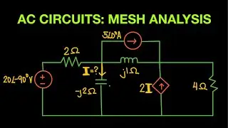 AC Circuit Episode 18: Mesh Analysis Part 4