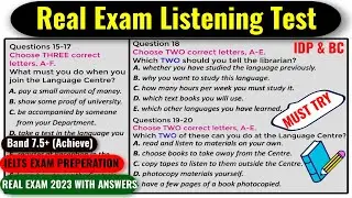 VERY HARD LISTENING TEST 2023 | IDP & BC REAL IELTS LISTENING TEST 2023