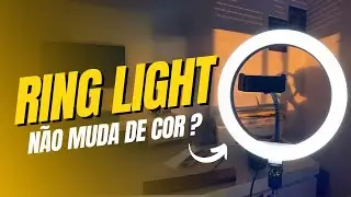 RING LIGHT COM DEFEITO NÃO MUDA DE COR.