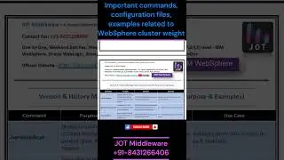 WebSphere - ALL - Imp Commands, Config files, Property files, Logs - IHS, WAS, Plugins Cheet Sheet
