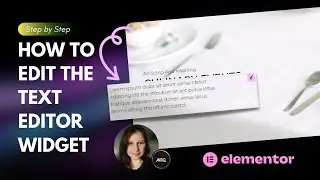 [Elementor Pro Tutorial] Events Page - How to Edit the Text Editor Widget