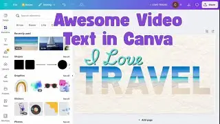 How to Add Video to Text Frames in Canva | Canva Tutorials for Beginners