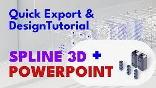 Spline 3D Realistic Design 🎨 Export To PowerPoint 🖥️ - A Quick Tutorial