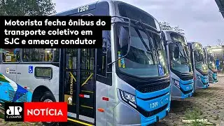 Motorista fecha ônibus do transporte coletivo em SJC e ameaça condutor