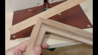 Усиление углового соединения рамки картины. Reinforced picture frame angle joint.