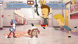 Mordecai and Rigby  VS  Beavis and Butthead