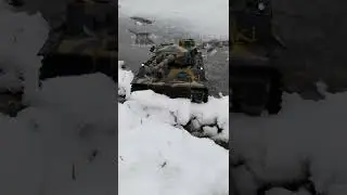 Rc Tiger 1 "Tiki" snow  1st run!