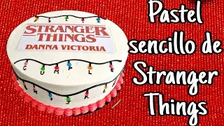 Stranger Things Cake, pastel de Stranger Things sencillo...