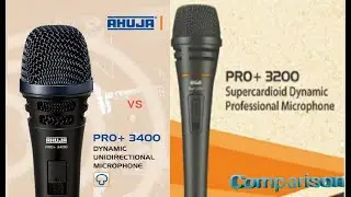 Ahuja PRO 3400 V/S Ahuja PRO 3200 Premium and Best microphone detailed Comparison