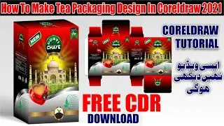 Coreldraw Tutorial-How To Make-tea packaging design in CorelDraw 2021-Product Packaging Design