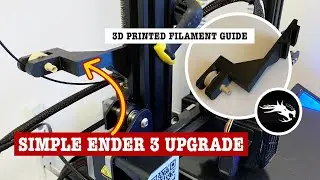 3D printer filament guide with Lego pulley - make your own simple and effective Ender 3 upgrade