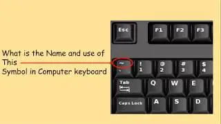 Keyboard Symbols and their names.