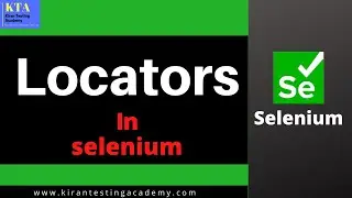 Locators In Selenium , What are Locators In selenium , how selenium Identifies Elements