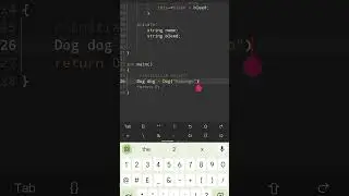 how to create a Dog Object in C++. Object Oriented coding with phone.