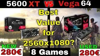 🧐 RX 5600XT vs RX Vega 64 UltraWide ✌️ 21:9 Gaming | 2560x1080 Benchmark