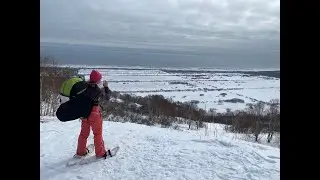 Парапланы . Динамик на Толстом Мысе .   Камчатка  16 03 23